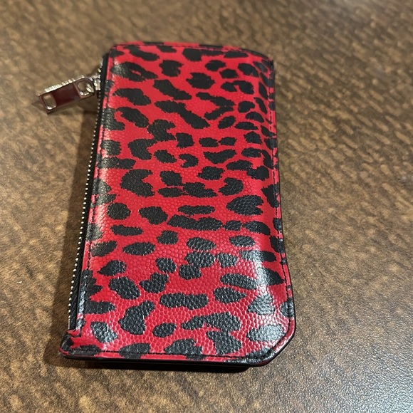 Saint Laurent Leopard Print Leather Card Case - Picture 13 of 16